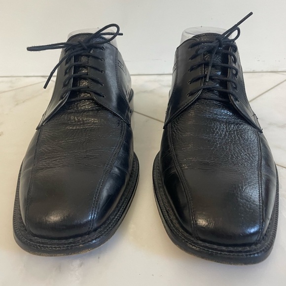 Rangoni Firenze Black Italian Leather Men’s Oxford Dress Shoe size 9 - Picture 2 of 11
